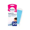 Bandas De Cera Depilatoria Fria Facial Sensible 20Uds.