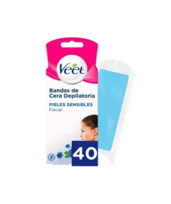 Bandas De Cera Depilatoria Fria Piel Sensible 20Uds.