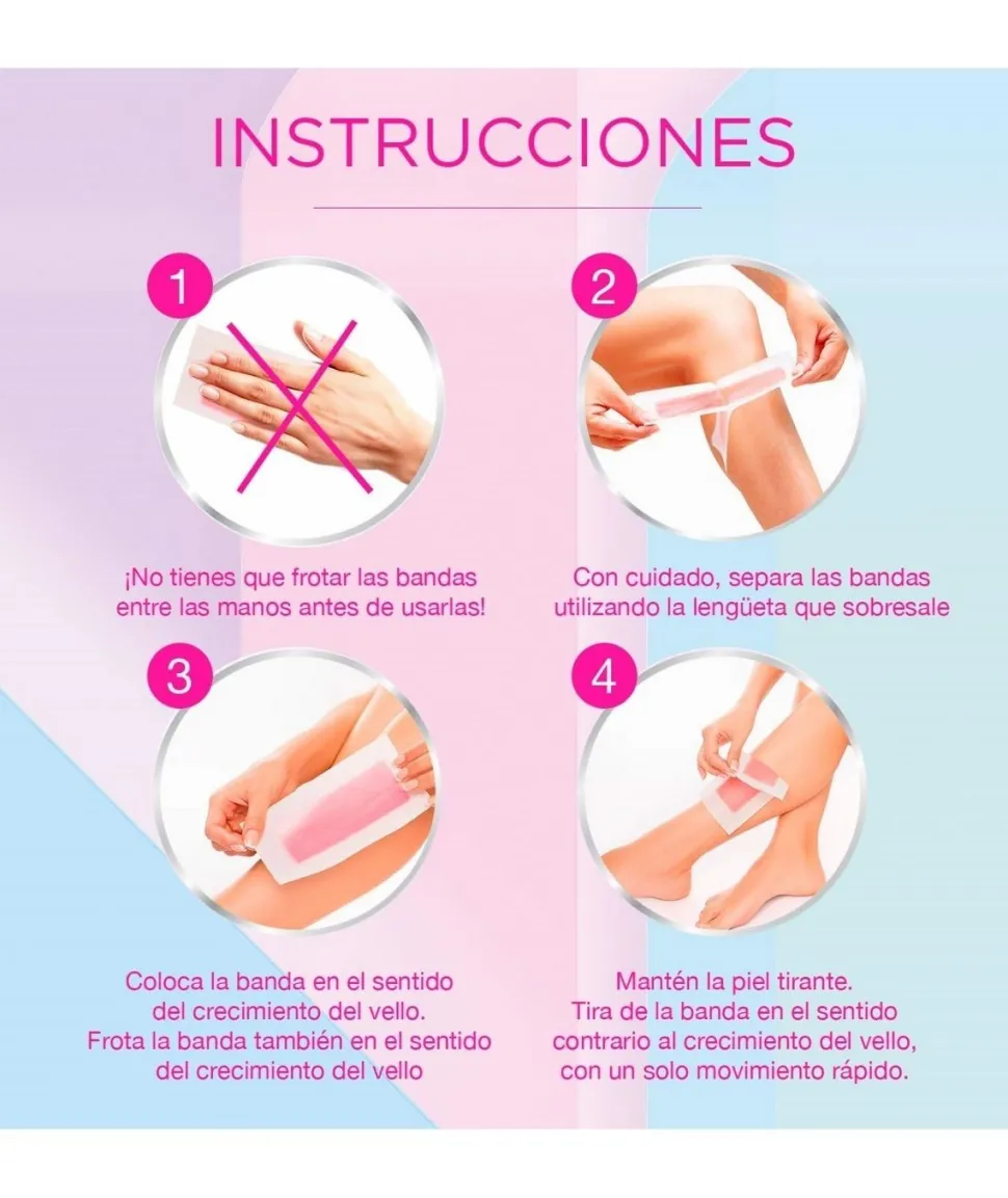 Bandas Depilatorias Expert Pierna Y Cuerpo Piel Normal 16 Unid.