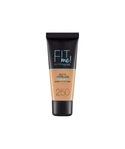 Base De Maquillaje Fit Me Mate Afinaporos 30 Ml, Tono 250