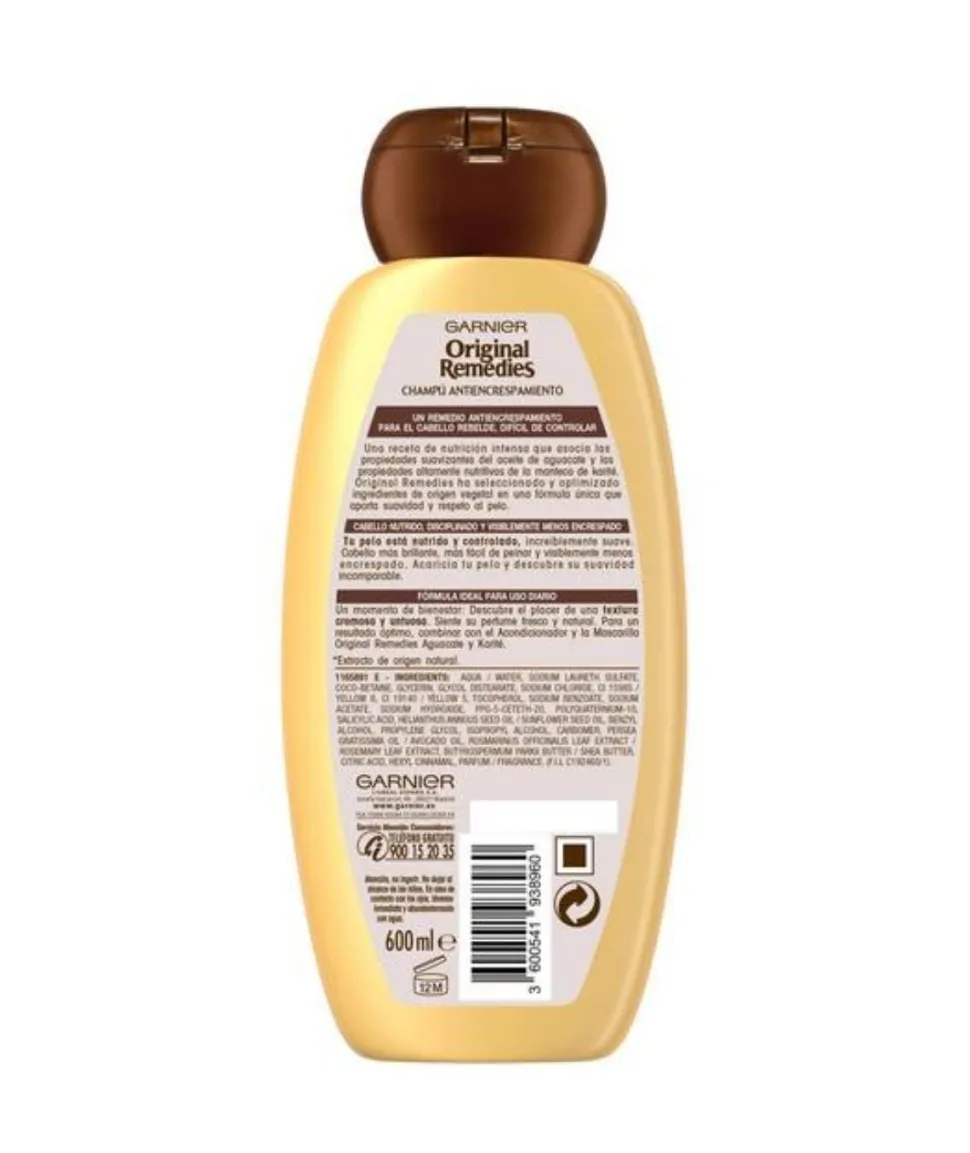 Champú Aceite De Aguacate Y Manteca De Karite 300 Ml