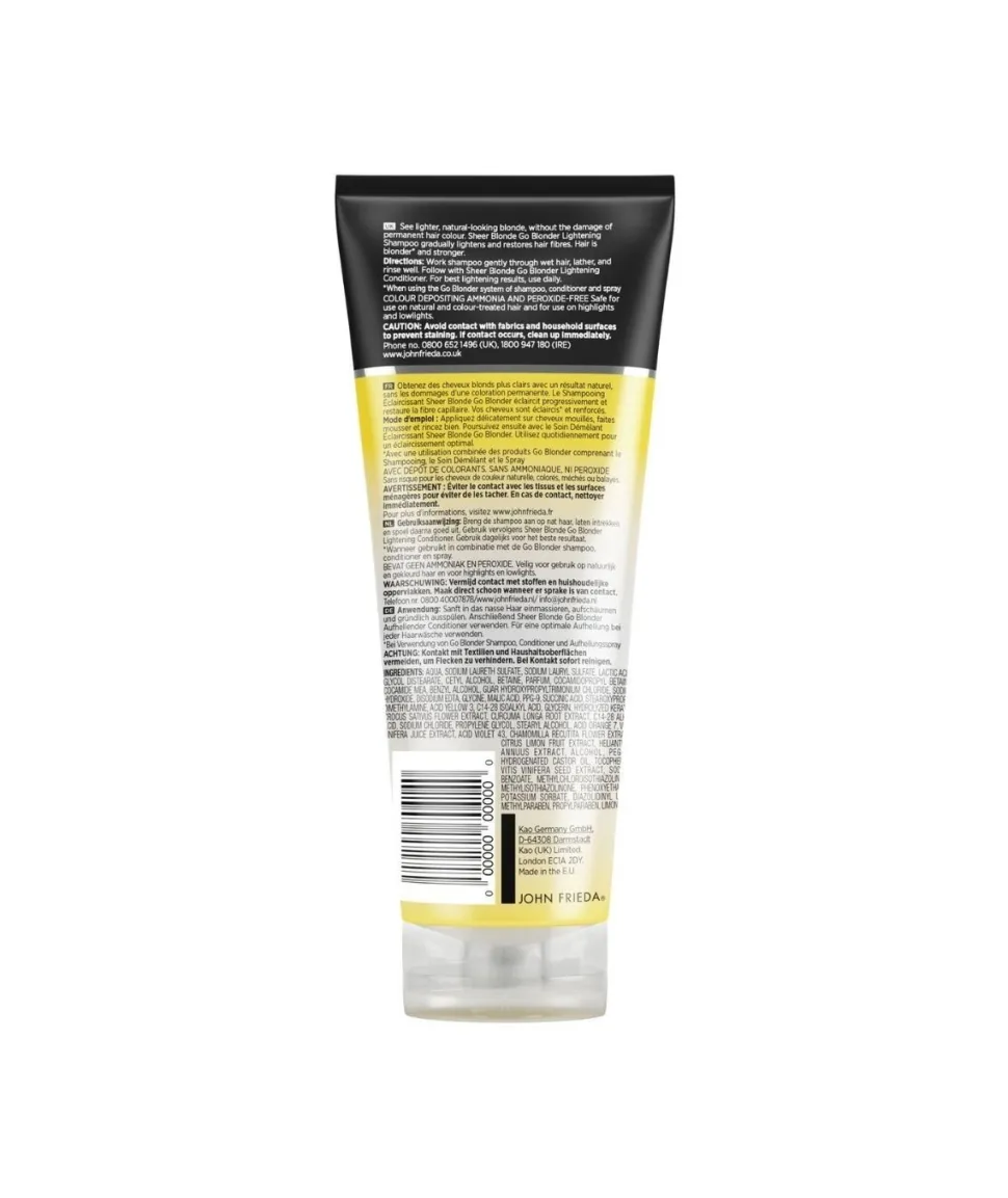 Champú Aclarante Rubio Go Blonder