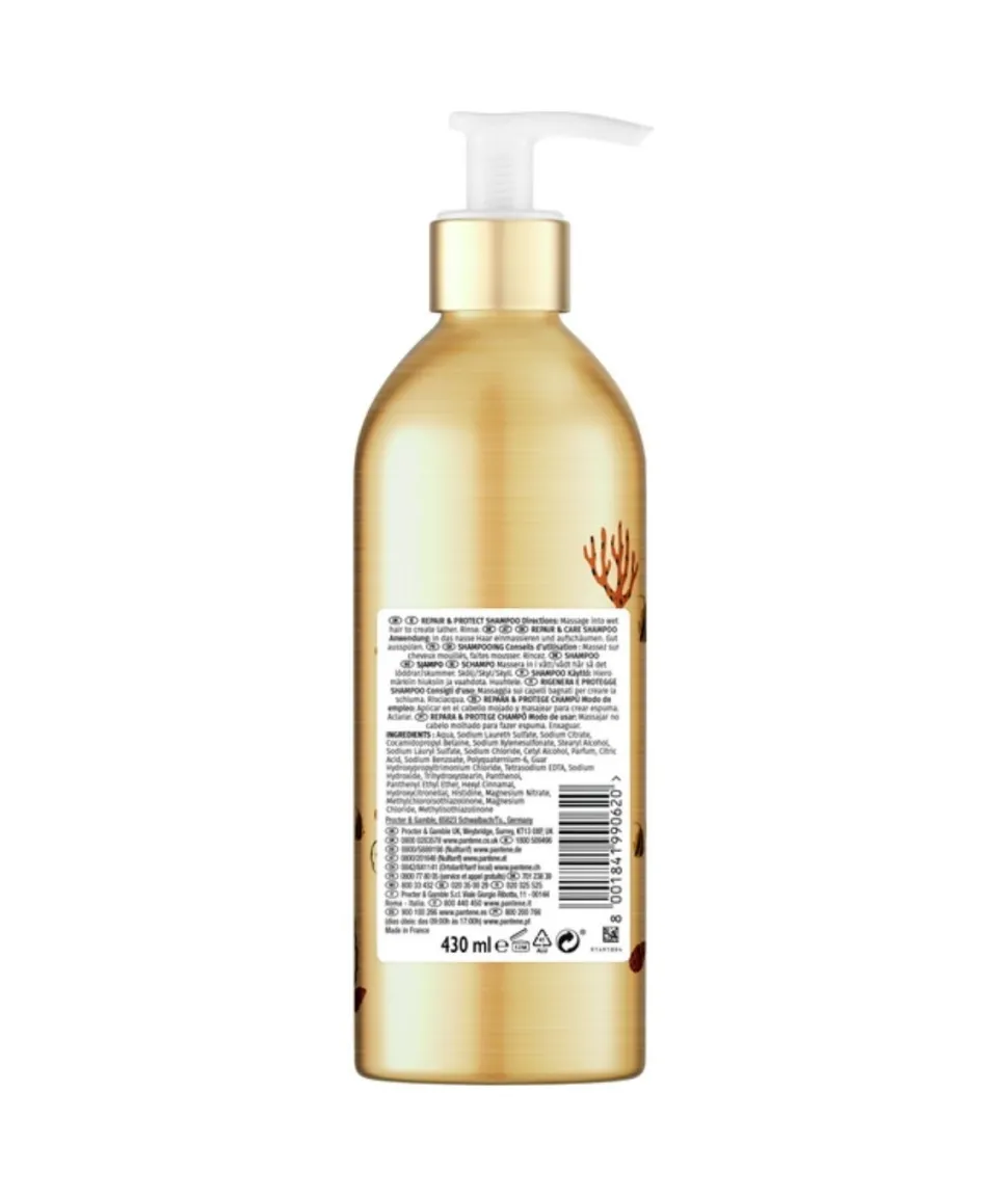 Champú Repara Y Protege 430 Ml Botella Metalica