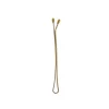 12 Clips Planos 60 Mm Bronce