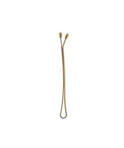 12 Clips Planos 60 Mm Bronce