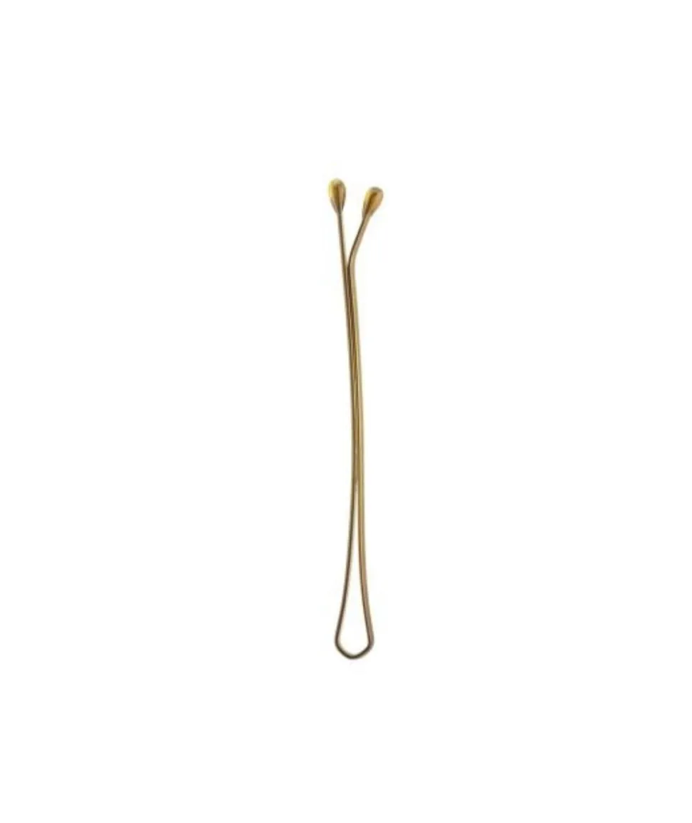 12 Clips Planos 60 Mm Bronce