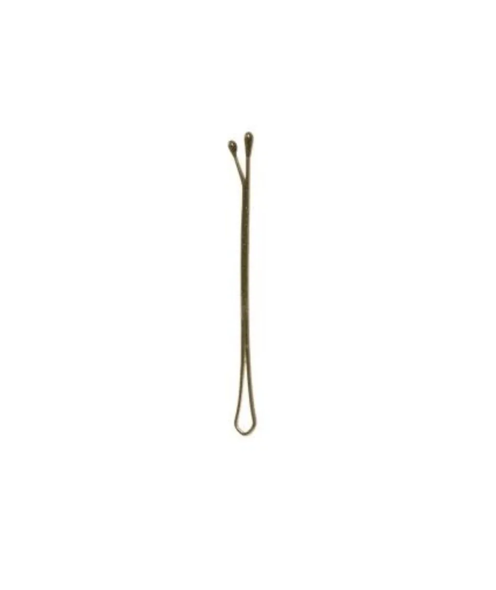 12 Clips Planos 50 Mm Bronce