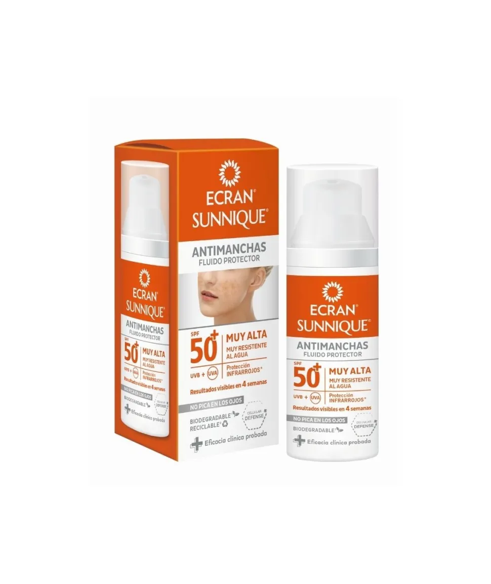 Fluido Protector Antimanchas Cara Y Escote Spf50+ 50 Ml