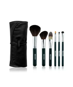 Kit Manta Con 6 Brochas Profesionales De Maquillaje
