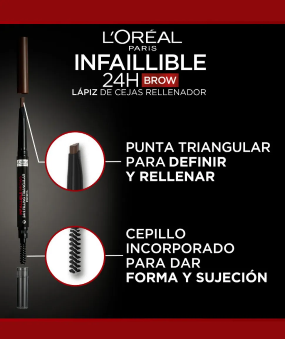Lapiz De Cejas Infaillible Brow Xpert 3.0 Brunette