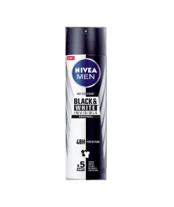 Men Black & White Invisible Original Spray Desodorante 200 Ml