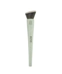 Natural Fiber Brocha Angular Flat Top Kabuki Maquillaje Fluido