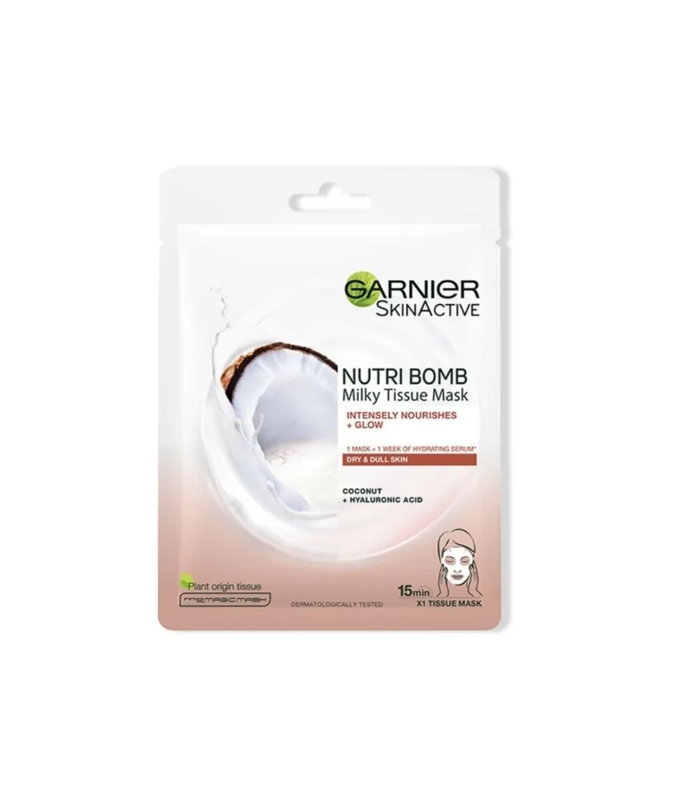 Nutri Bomb Milky Mascarilla Facial Tissu Iluminadora Con Coco