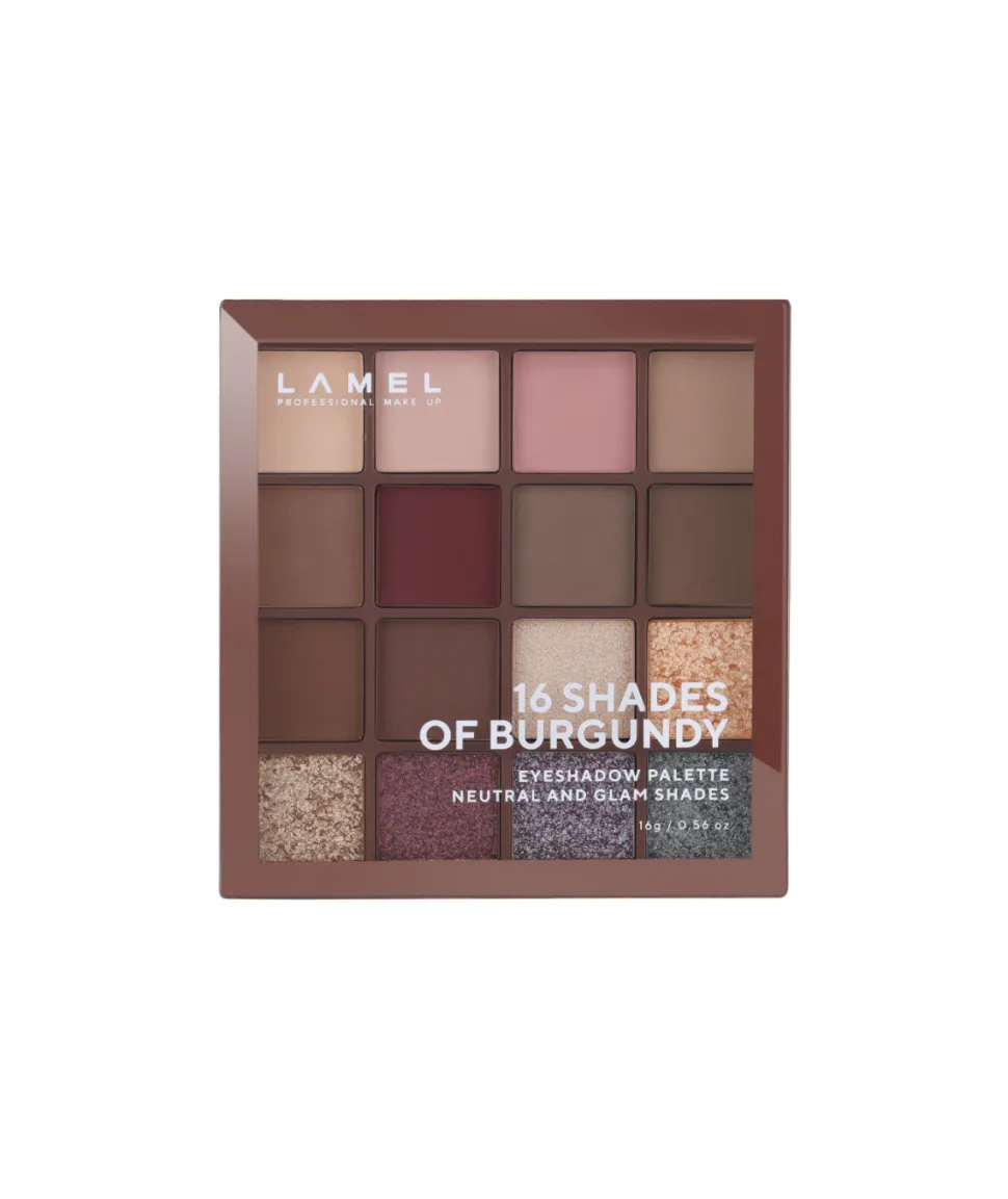 Paleta De Sombras 16 Shades Of Burgundy