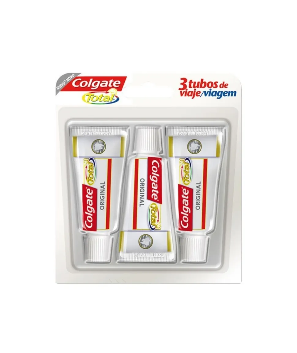 Pasta De Dientes Mini Trio Total