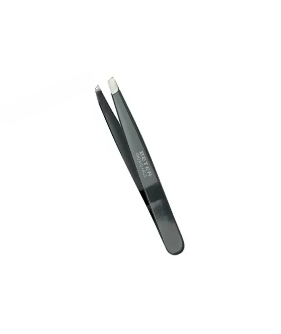 Pinza De Depilar Punta Oblicua Inoxidable Esmaltada