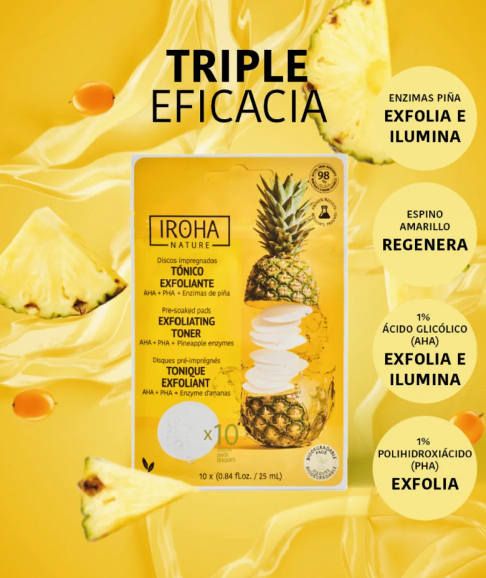 Tónico Exfoliante Discos Pina 10 Und.