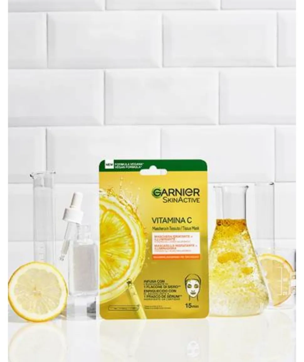 Vitamina C Mascarilla Facial Tissu